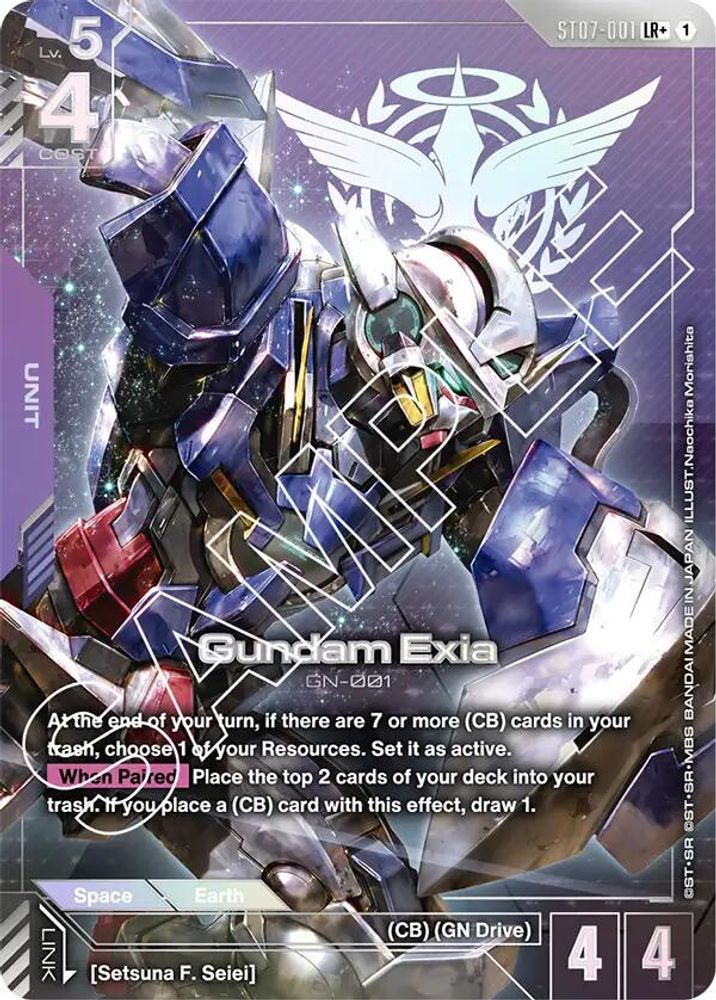 [ALTERNATE ART] Gundam Exia (ST07-001) (LR+) (ST07-001) - Gundam Starter Deck 07 Celestial Drive