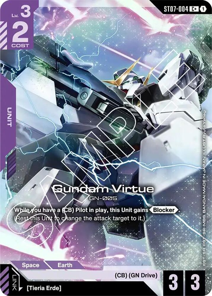 [ALTERNATE ART] Gundam Virtue (ST07-004) (C+) (ST07-004) - Gundam Starter Deck 07 Celestial Drive