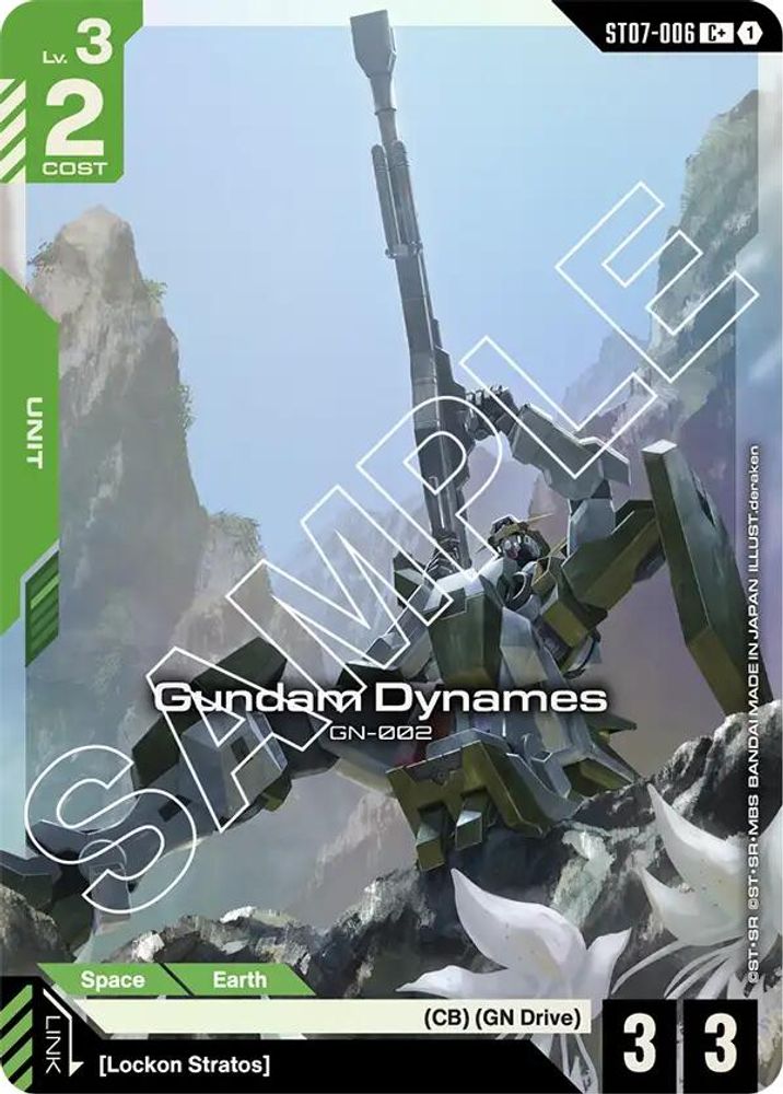 [ALTERNATE ART] Gundam Dynames (ST07-006) (C+) (ST07-006) - Gundam Starter Deck 07 Celestial Drive