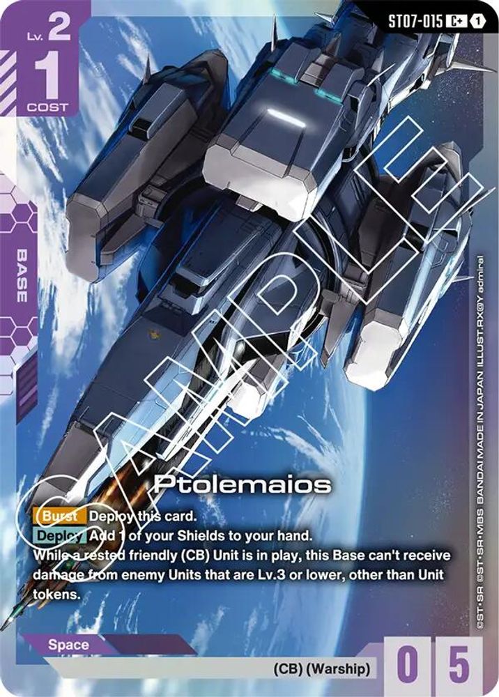 [ALTERNATE ART] Ptolemaios (C+) (ST07-015) - Gundam Starter Deck 07 Celestial Drive