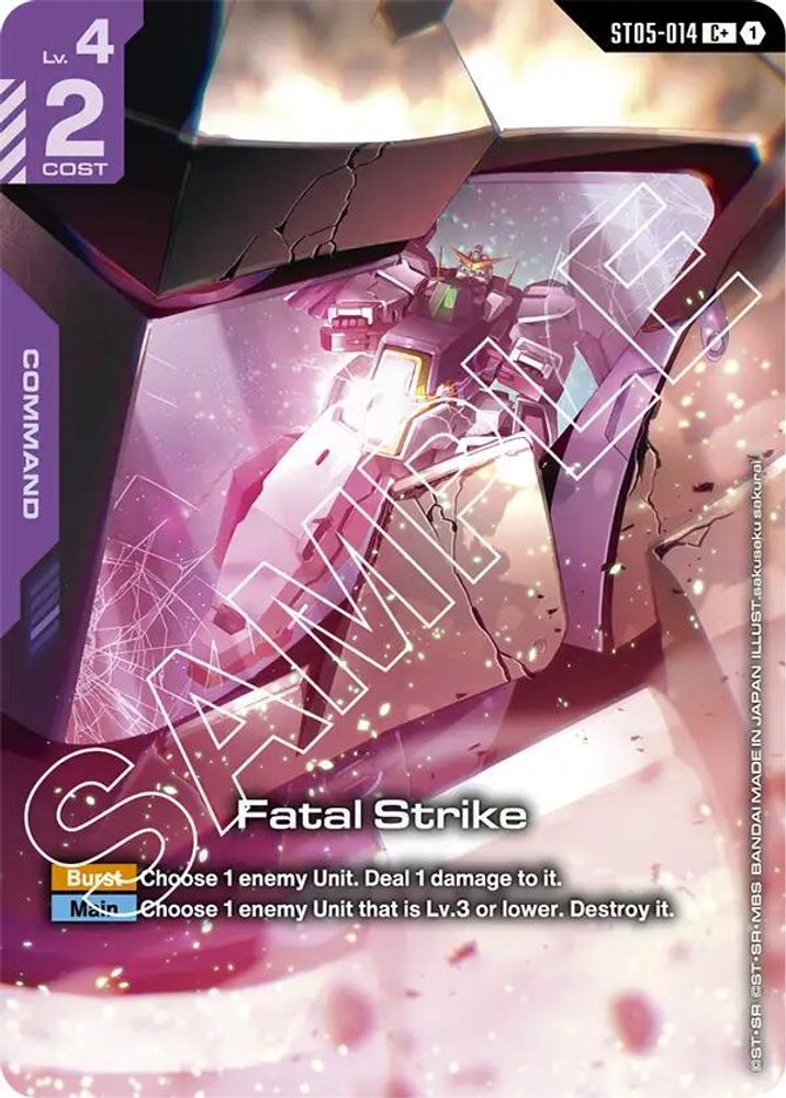 [ALTERNATE ART] Fatal Strike (C+) (ST05-014) - Gundam Starter Deck 07 Celestial Drive