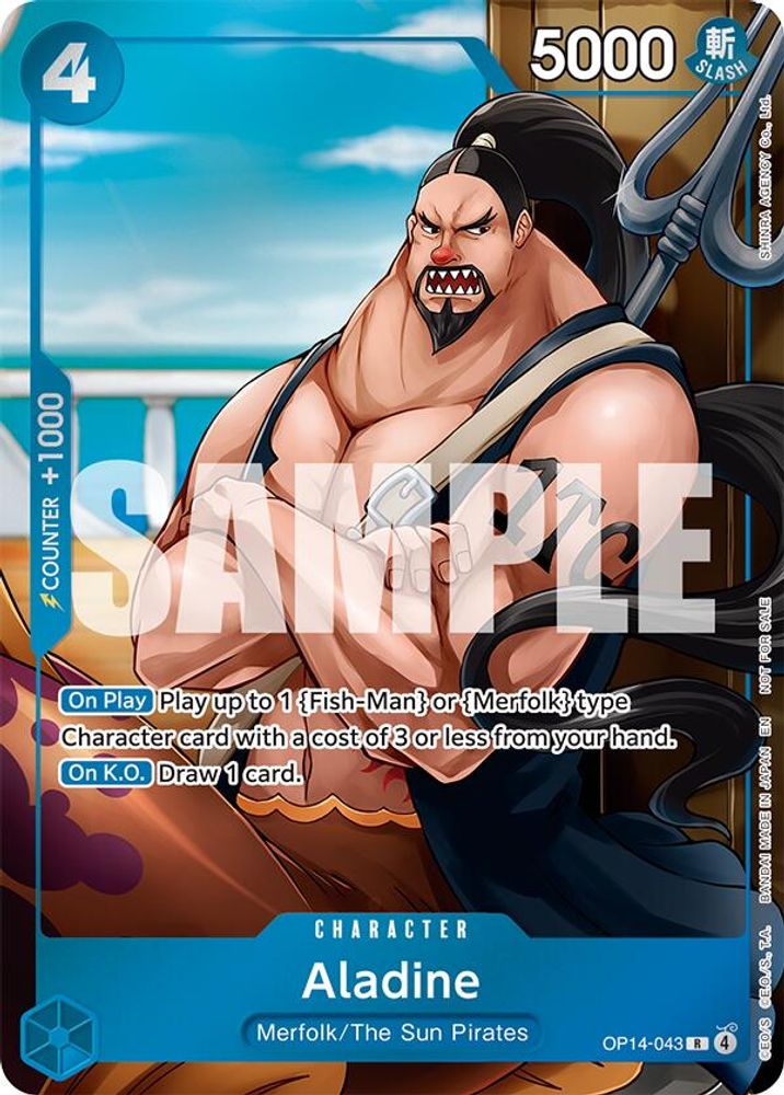 Aladine (Dash Pack) (Dash Pack)  (OP14-043) - One Piece The Azure Sea's Seven