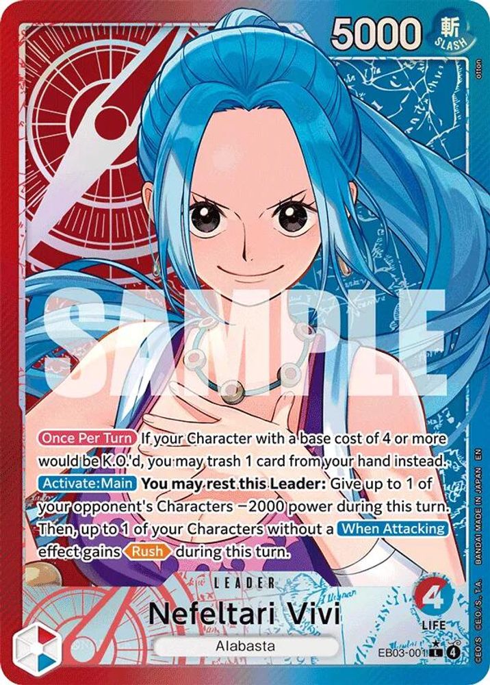 [ALTERNATE ART] Nefeltari Vivi  - (001) (EB03-001) L - One Piece Extra Booster: Heroines Edition