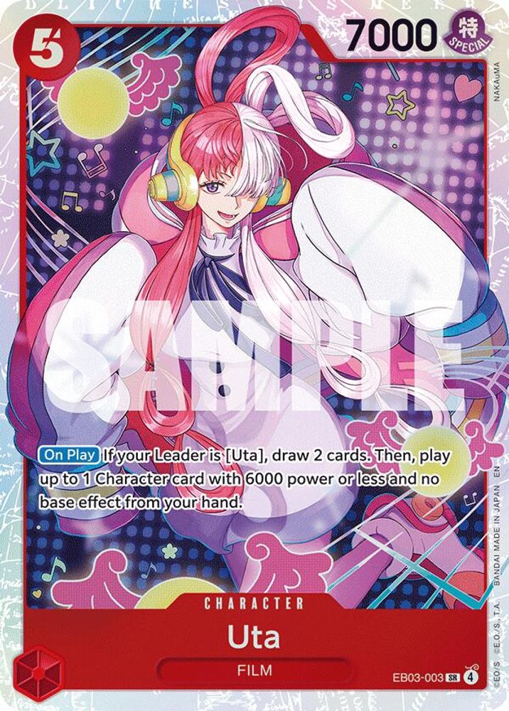 Uta (003) (EB03-003) Super Rare - One Piece Extra Booster: One Piece Heroines Edition