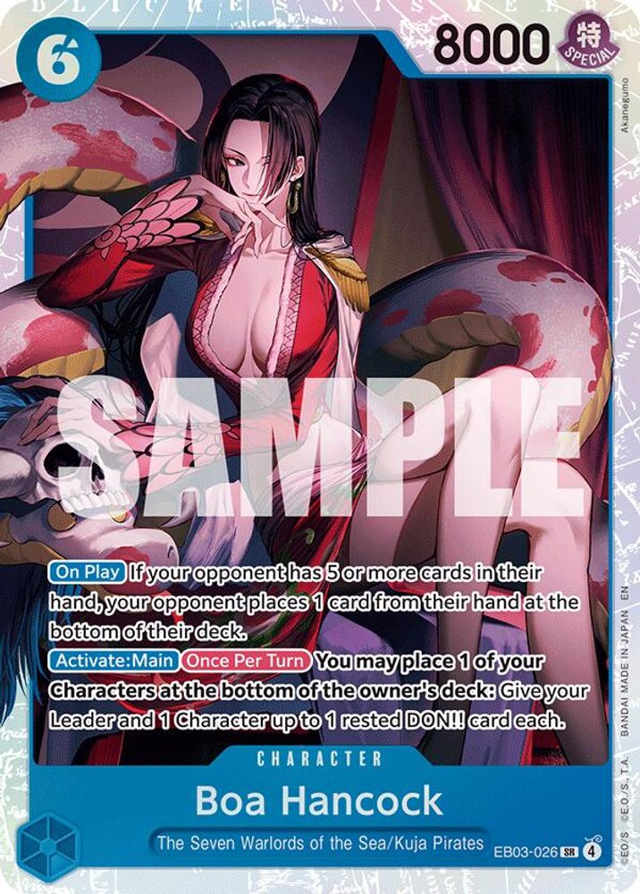 Boa Hancock (EB03-026) Super Rare - One Piece Extra Booster: One Piece Heroines Edition