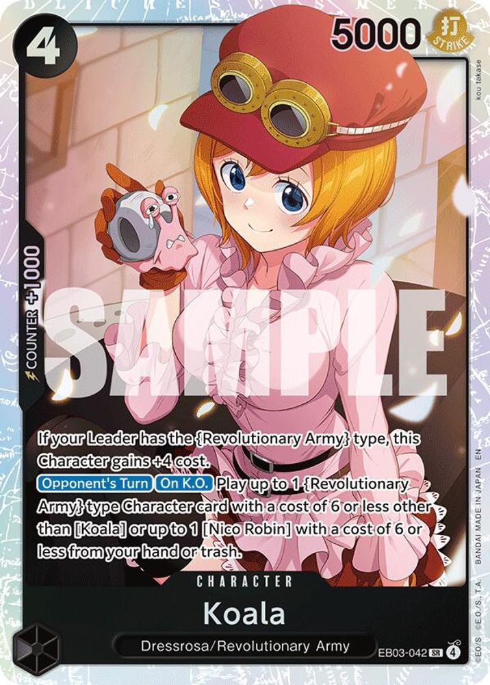 Koala (EB03-042) Super Rare - One Piece Extra Booster: One Piece Heroines Edition