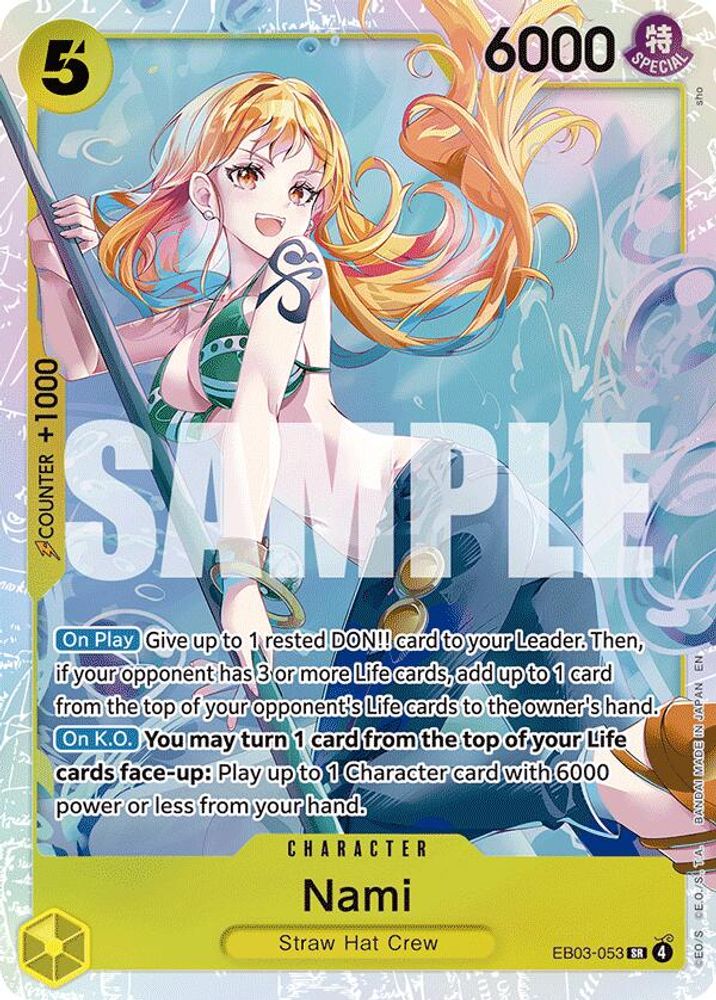 Nami (053) (EB03-053) Super Rare - One Piece Extra Booster: One Piece Heroines Edition