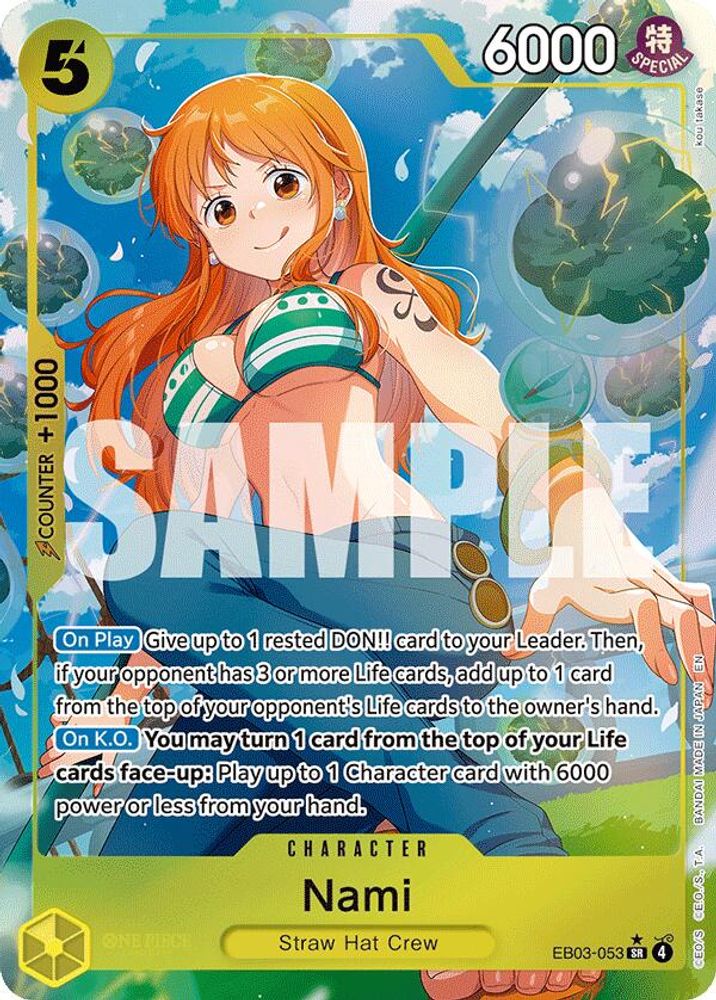 [ALTERNATE ART] Nami (053) (EB03-053) SR - One Piece Extra Booster: Heroines Edition