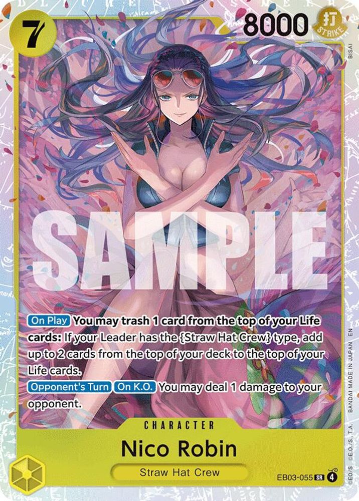 Nico Robin (055) (EB03-055) Super Rare - One Piece Extra Booster: One Piece Heroines Edition