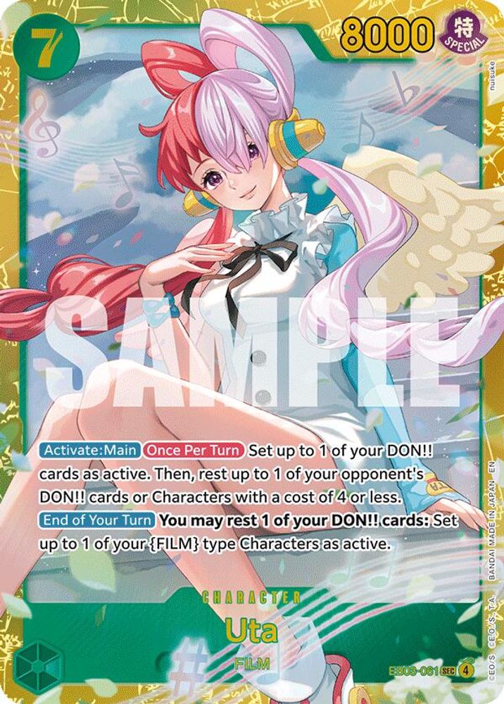Uta (061) (EB03-061) Secret Rare - One Piece Extra Booster: One Piece Heroines Edition
