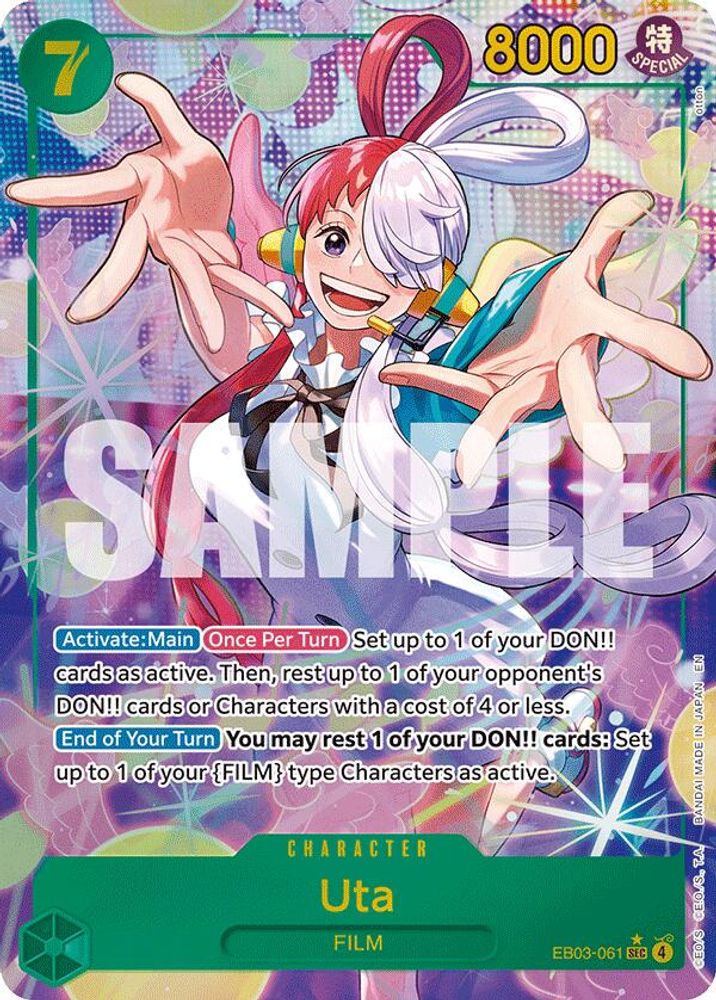 [ALTERNATE ART] Uta (061) (EB03-061) SEC - One Piece Extra Booster: Heroines Edition
