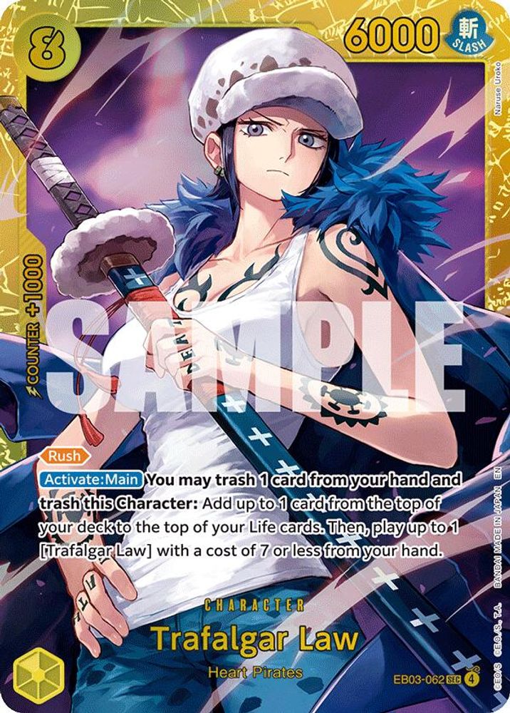 Trafalgar Law (EB03-062) Secret Rare - One Piece Extra Booster: One Piece Heroines Edition