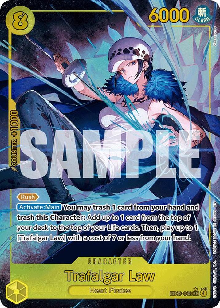[ALTERNATE ART] Trafalgar Law (EB03-062) SEC - One Piece Extra Booster: Heroines Edition