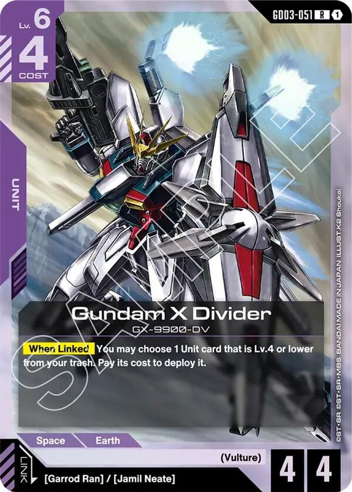 Gundam X Divider (GD03-051) [R] - Gundam Steel Requiem