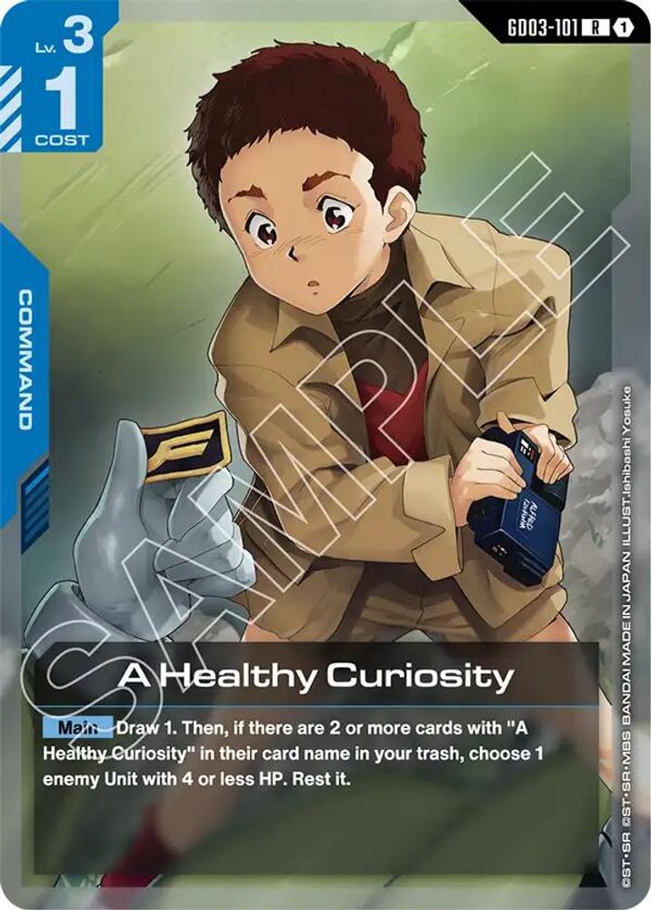 A Healthy Curiosity (GD03-101) [R] - Gundam Steel Requiem