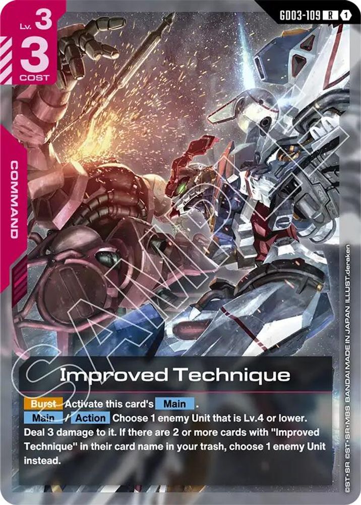 Improved Technique (GD03-109) [R] - Gundam Steel Requiem