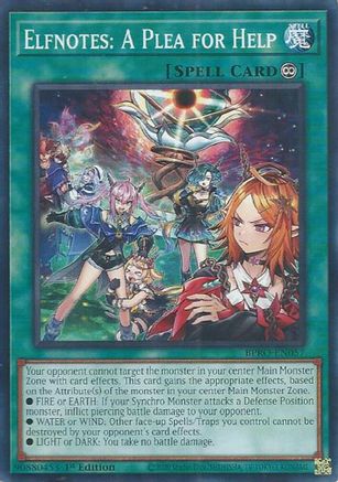 PLAYSET (3) 3x Elfnotes: A Plea for Help - (BPRO-EN057) - [Common] 1st Edition