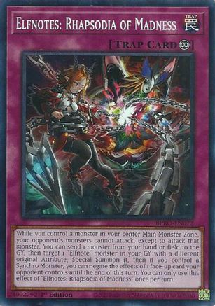 PLAYSET (3) 3x Elfnotes: Rhapsodia of Madness - (BPRO-EN072) - [Common] 1st Edition