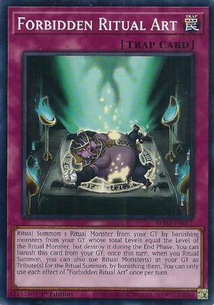 PLAYSET (3) 3x Forbidden Ritual Art - (BPRO-EN077) - [Common] 1st Edition