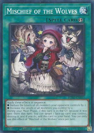 PLAYSET (3) 3x Mischief of the Wolves - (BPRO-EN083) - [Common] 1st Edition