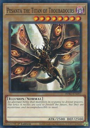 PLAYSET (3) 3x Pesanta the Titan of Troubadours - (BPRO-EN097) - [Common] 1st Edition