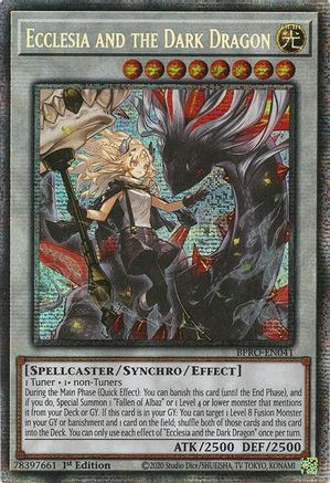 [STARLIGHT RARE] Ecclesia and the Dark Dragon - (BPRO-EN041) - 1st Edition