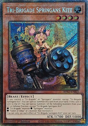 [STARLIGHT RARE] Tri-Brigade Springans Kitt - (BPRO-EN025) - 1st Edition