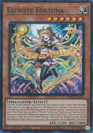Elfnote Fortuna - (BPRO-EN012) - [Super Rare] 1st Edition