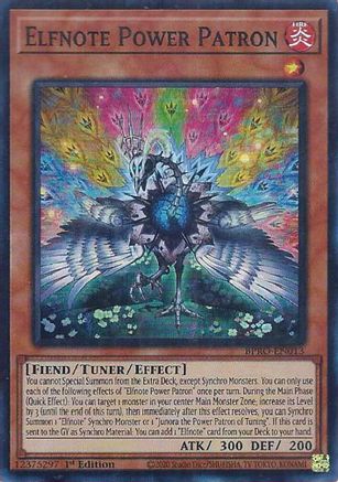 Elfnote Power Patron - (BPRO-EN013) - [Super Rare] 1st Edition