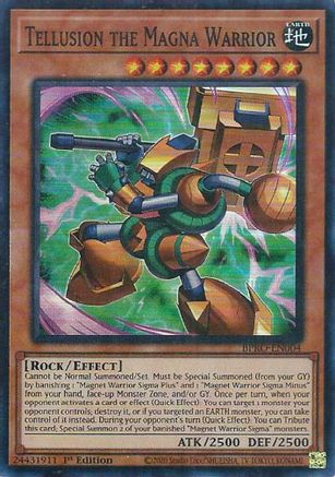 Tellusrion the Magna Warrior - (BPRO-EN004) - [Super Rare] 1st Edition
