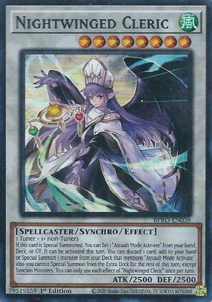 Nightwinged Cleric - (BPRO-EN038) - [Super Rare] 1st Edition
