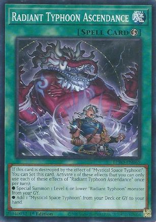 PLAYSET (3) 3x Radiant Typhoon Ascendance - (BPRO-EN065) - [Common] 1st Edition
