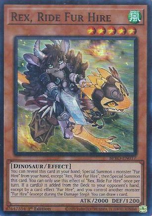 Rex, Ride Fur Hire - (BPRO-EN017) - [Super Rare] 1st Edition