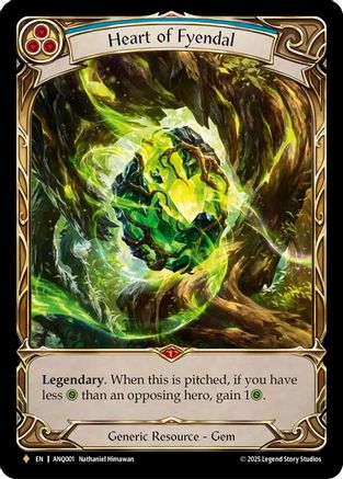 [] Heart of Fyendal (#ANQ001) - Fabled - FAB Compendium of Rathe - Antiquity Pack