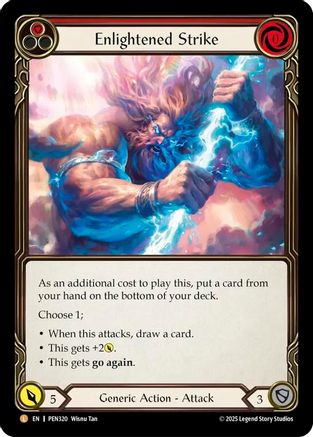 Enlightened Strike (#PEN320) - Legendary - FAB Compendium of Rathe