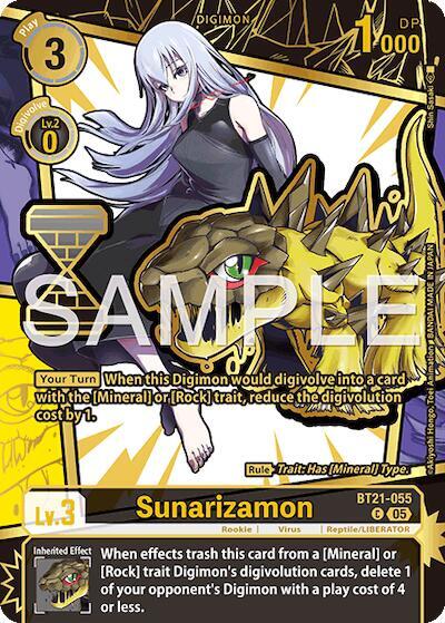 [RARE PULL] Sunarizamon (EX11-038) - Digimon Dawn of Liberator