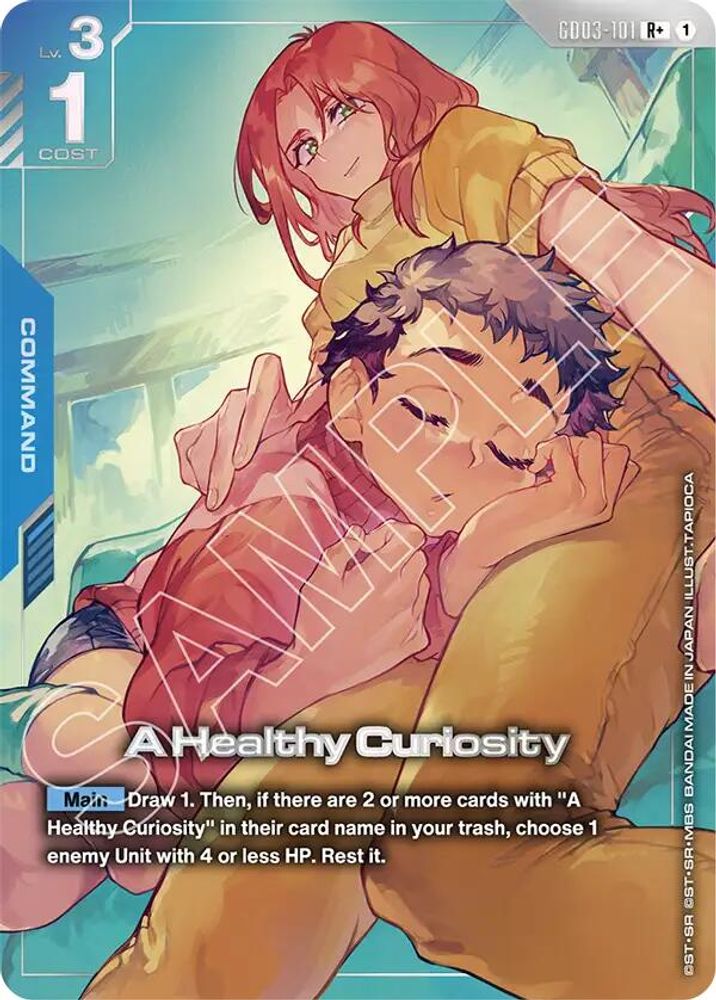 [ALTERNATE ART] A Healthy Curiosity (R+) (GD03-101) - Gundam Steel Requiem