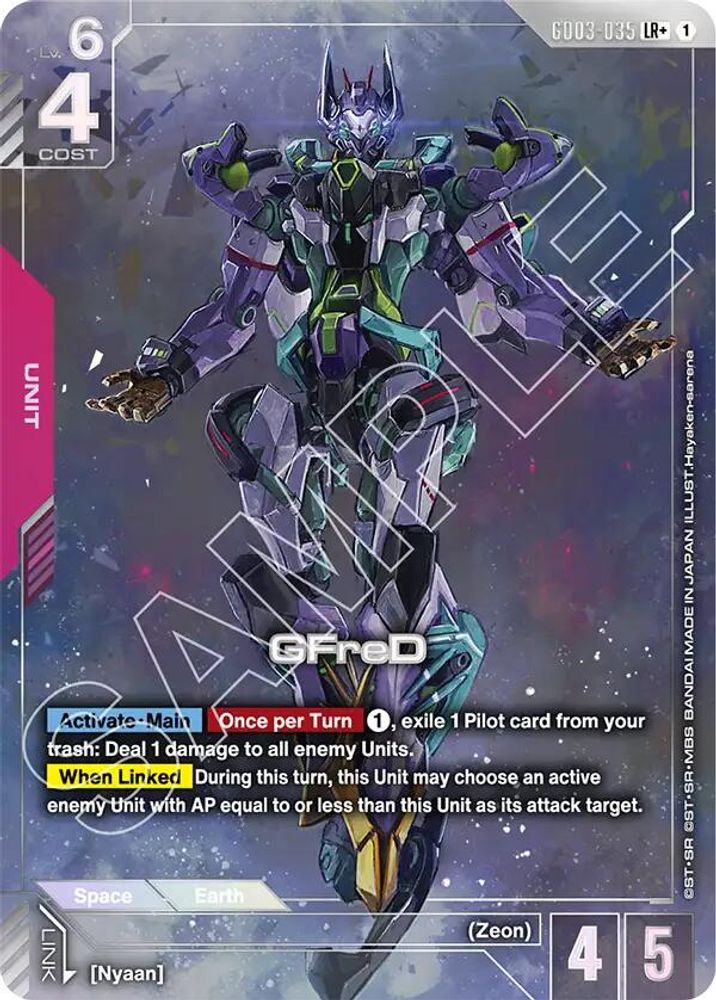 [ALTERNATE ART] GFreD (LR+) (GD03-035) - Gundam Steel Requiem