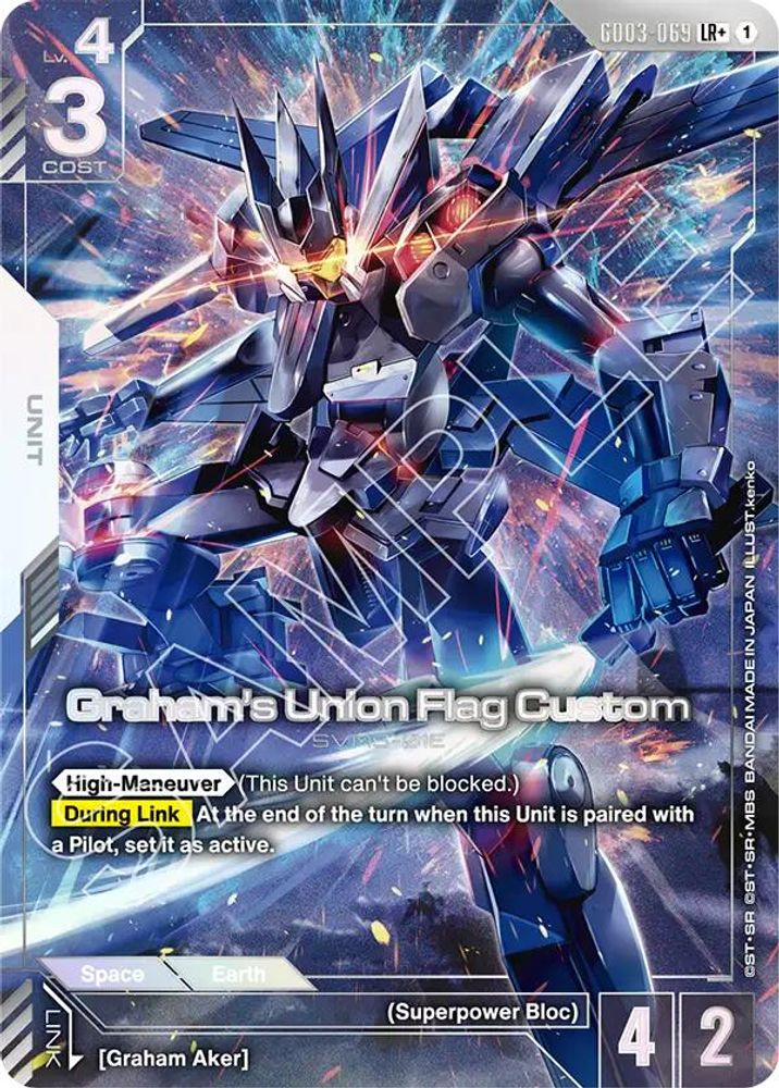 [ALTERNATE ART] Graham's Union Flag Custom (LR+) (GD03-069) - Gundam Steel Requiem