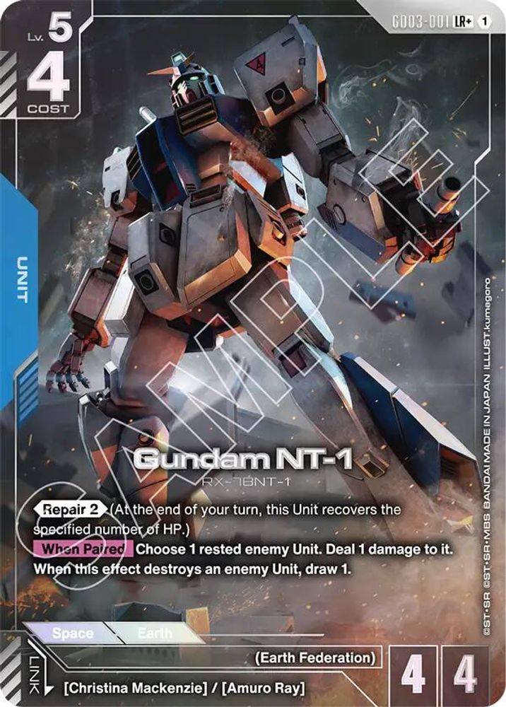 [ALTERNATE ART] Gundam NT-1 (LR+) (GD03-001) - Gundam Steel Requiem