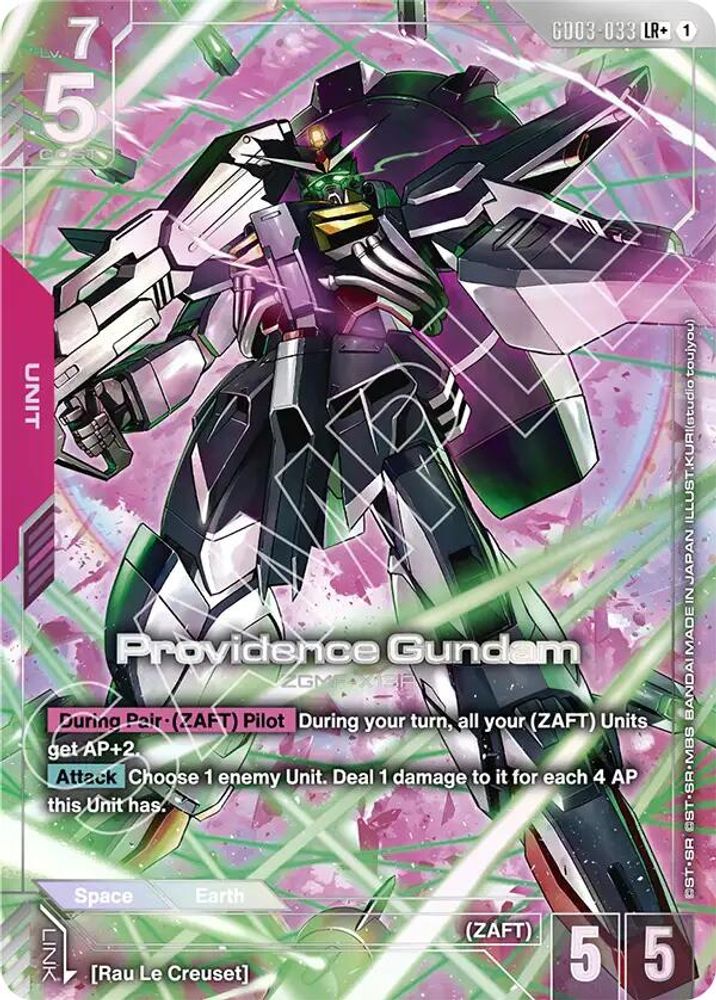 [ALTERNATE ART] Providence Gundam (LR+) (GD03-033) - Gundam Steel Requiem