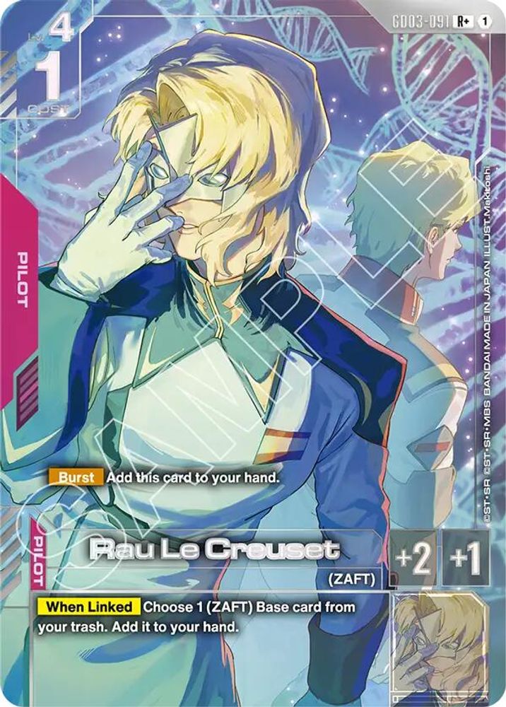 [ALTERNATE ART] Rau Le Creuset (R+) (GD03-091) - Gundam Steel Requiem