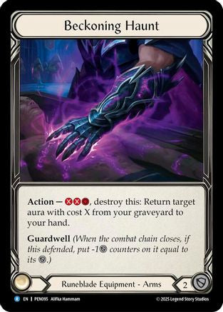 [Cold Foil] Beckoning Haunt (#PEN095) - Rare - FAB Compendium of Rathe