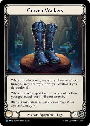 [Cold Foil] Graven Walkers (#PEN140) - Rare - FAB Compendium of Rathe