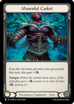 [Cold Foil] Mournful Casket (#PEN153) - Rare - FAB Compendium of Rathe