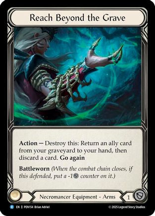 [Cold Foil] Reach Beyond The Grave (#PEN154) - Rare - FAB Compendium of Rathe