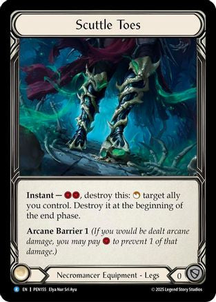 [Cold Foil] Scuttle Toes (#PEN155) - Rare - FAB Compendium of Rathe