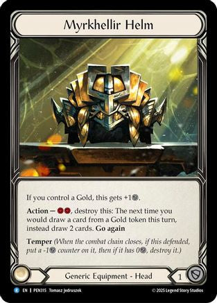 [Cold Foil] Myrkhellir Helm (#PEN315) - Rare - FAB Compendium of Rathe