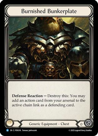 [Cold Foil] Burnished Bunkerplate (#PEN316) - Rare - FAB Compendium of Rathe
