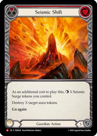 Seismic Shift (Red) (#PEN020) - Majestic - FAB Compendium of Rathe
